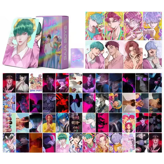 Kpop Demon Hunters 92 pcs Card Set - Anime 2025 Collectibles (HUNTR/X, Saja Boys) for Kids Party, Cosplay Games