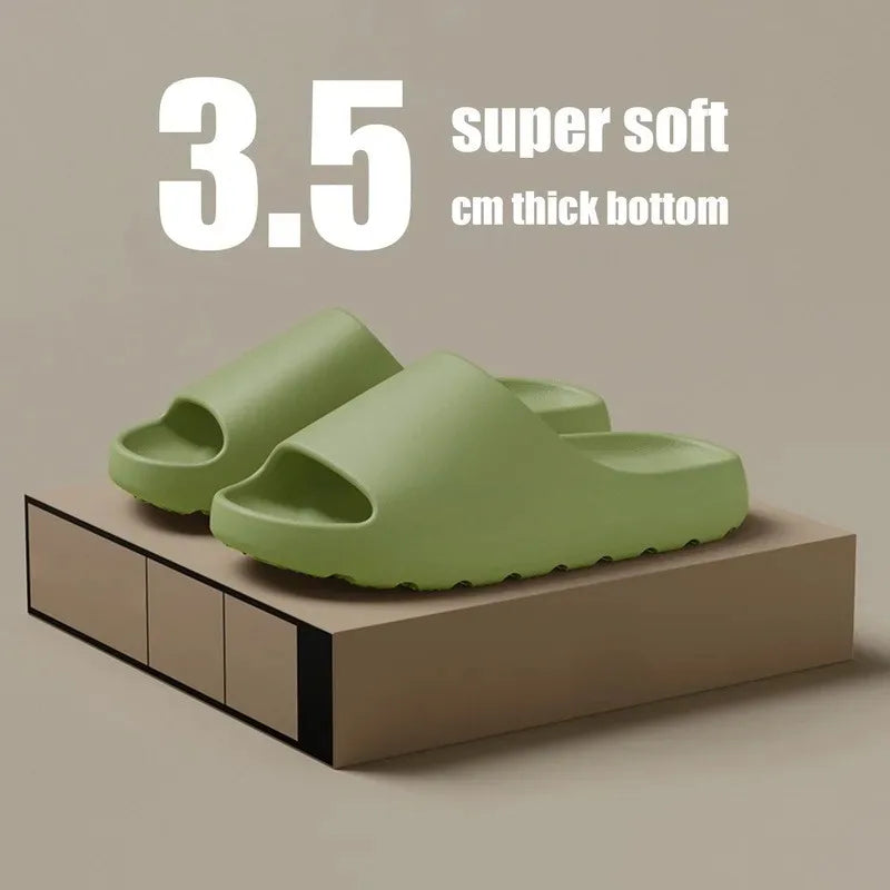 High Quality Super Soft EVA Sole Women Slippers for Men Bathroom Slippers Home Slides Couple Beach Sandals Male Slipper