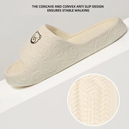 Summer Home Use EVA Slippers for Women Cute Cartoon Design Indoor Comfortable Slip-On Shoes