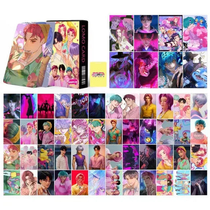 Kpop Demon Hunters 92 pcs Card Set - Anime 2025 Collectibles (HUNTR/X, Saja Boys) for Kids Party, Cosplay Games